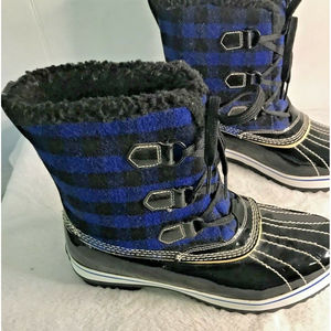 Skechers Waterproof Thinsulate Insulation Rain Boots Black Size 9